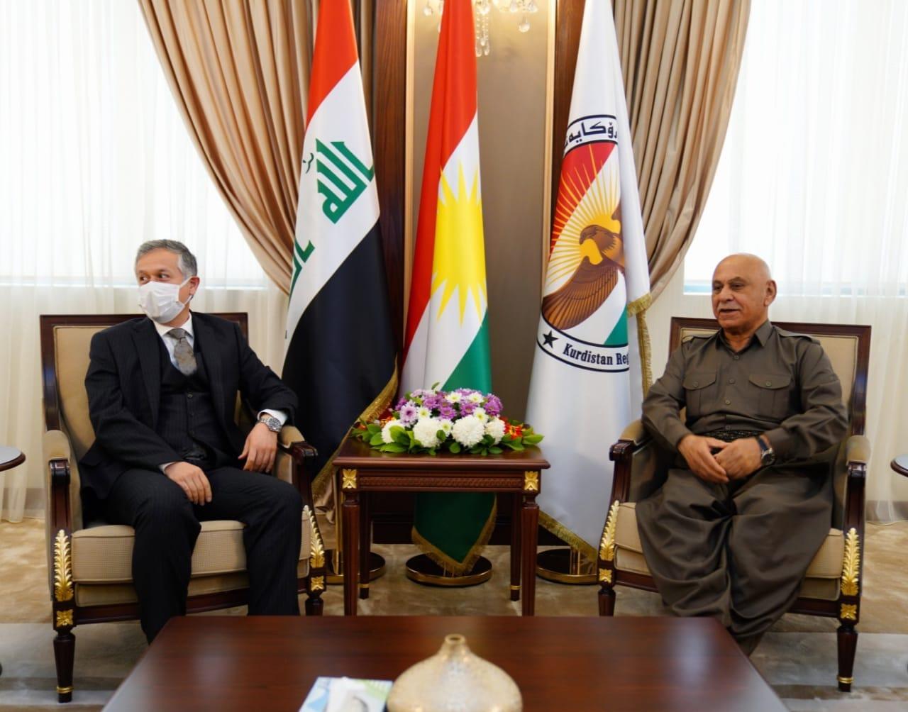 جێگری سەرۆکی ھەرێم لەگەڵ کونسولی گشتیی تورکیا کۆبووەوە