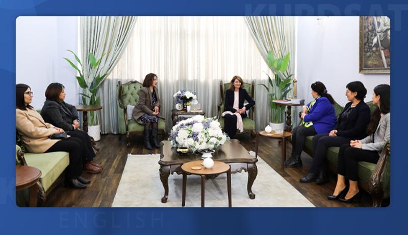 Iraq First Lady backs forming umbrella platform for Kurdish women across greater Kurdistan
