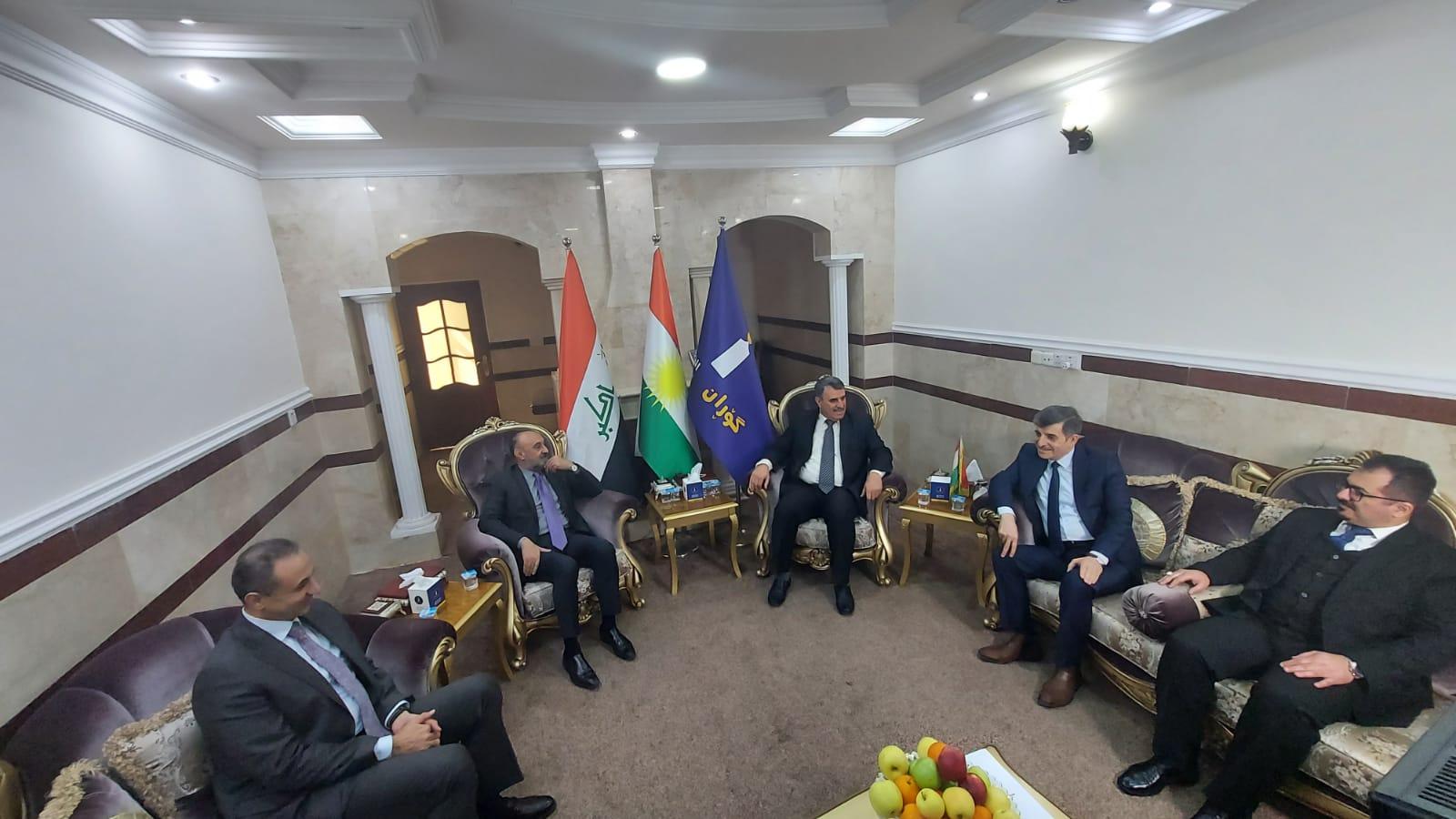 وەفدێکی سەرۆکایەتی ھەرێم لەبارەی پرسی ھەڵبژاردن سەردانی گۆڕانی کرد