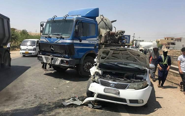 ساڵی رابردوو لە عێراق ١١ ھەزار و ٥٢٣ رووداوی ھاتووچۆ تۆمارکراون