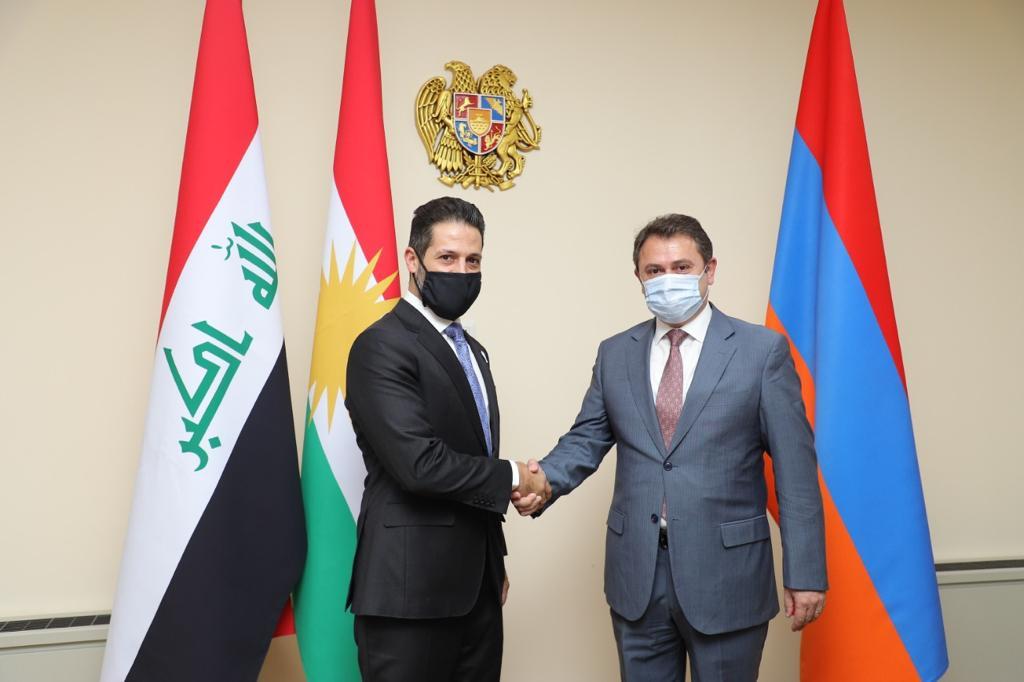 قوباد تاڵەبانی لەگەڵ جێگری سەرۆک وەزیرانی ئەرمینیا کۆبووەوە 