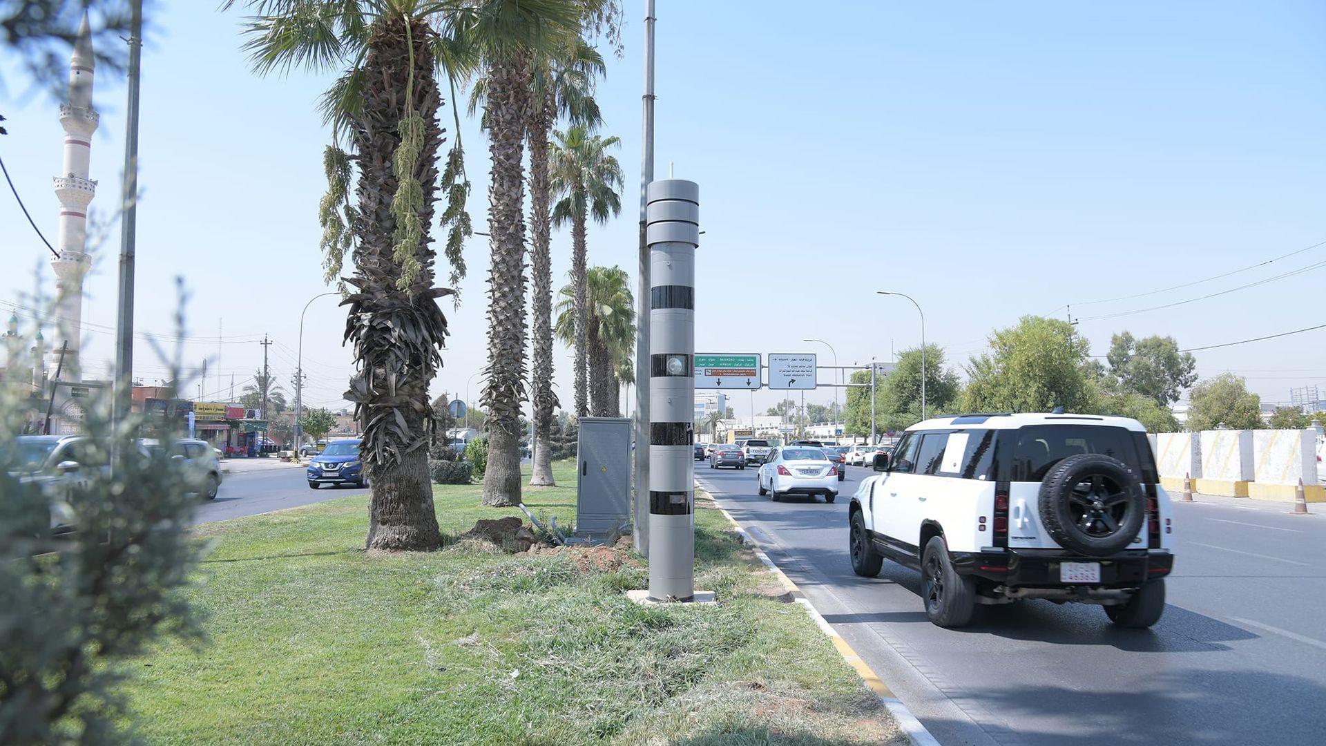 هاتوچۆی هەولێر: لە یوتێرنی دوو شەقامی سەرەکی کامێراکانی تۆمارکردنی سەرپێچی دەکەونە کار