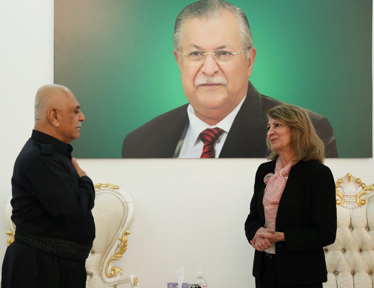 شێخ جەعفەر شێخ مستەفا سەردانی شاناز ئیبراھیم ئەحمەد دەکات پشتیوانی دەردەبڕێت