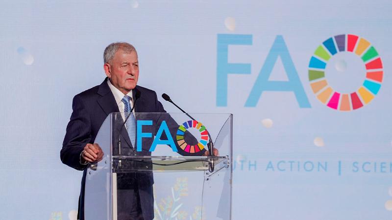 ناوەڕۆکی وتەکانی سەرۆککۆمار لە کۆڕبەندی جیھانیی خۆراک لە ئیتاڵیا