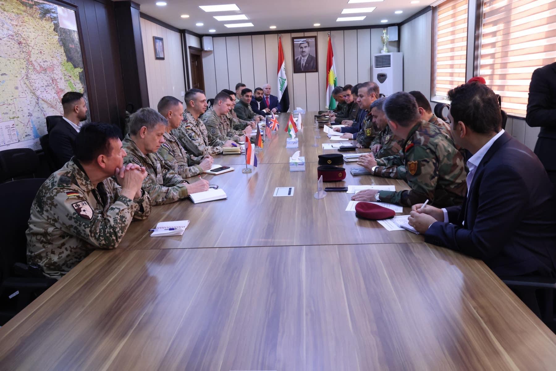Peshmerga top commanders met with International Coalition advisors