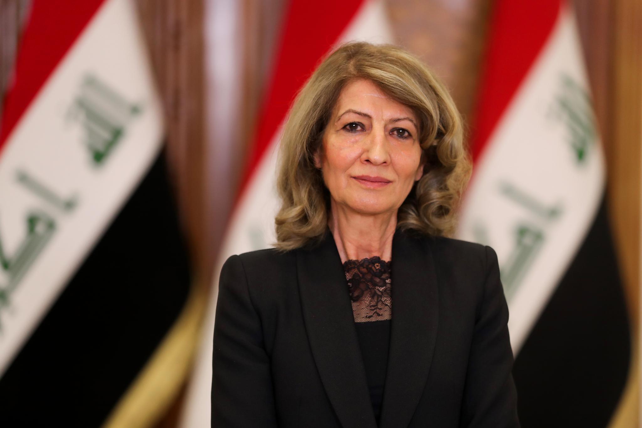  خانمی یەکەمی عێراق ئیدانەی هێرشەکانی سەر هەولێر دەکات