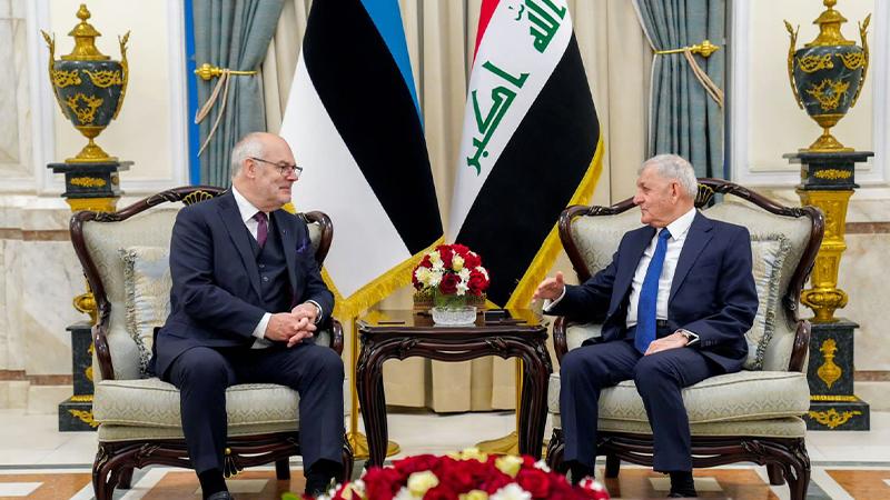 سەرۆککۆمار و سەرۆکی ئیستۆنیا کۆبوونەوە و سەرۆکایەتیی وتووێژی وەفدی ھەردوو وڵات دەکەن