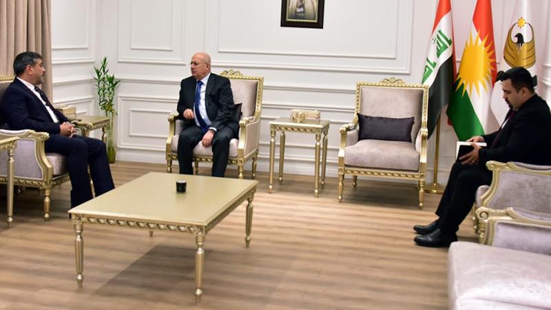 وەزیری دارایی ھەرێم و راوێژکاری ئابوری سەرۆکوەزیرانی عێراق کۆبوونەوە