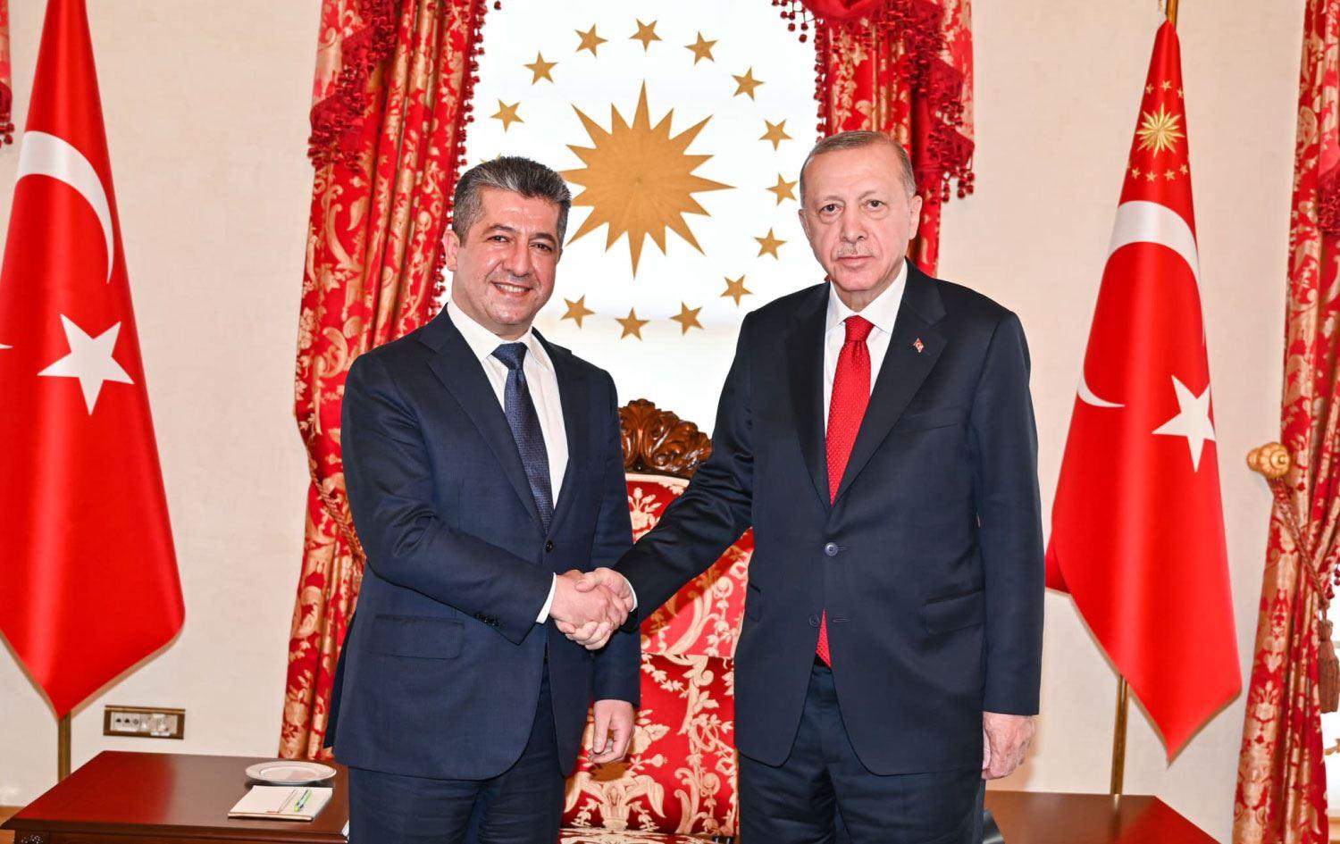 Barzani and Erdogan discuss energy and trade in Istanbul meeting