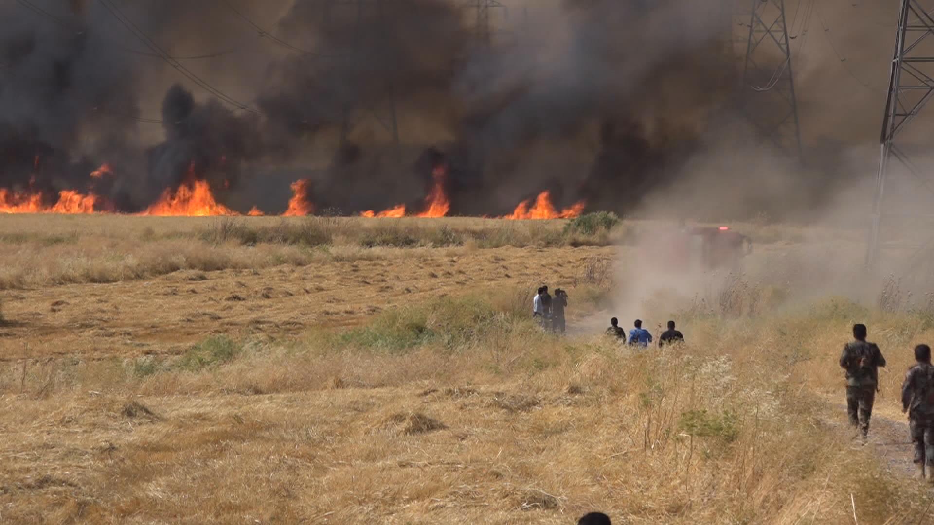 ساڵی ڕابردوو لە پارێزگای ھەولێر ١٥١٤ جار ئاگر کەوتووەتەوە