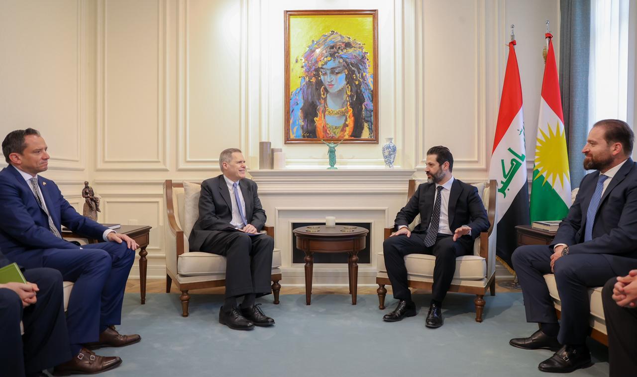Qubad Talabani received the US Ambassador to Iraq