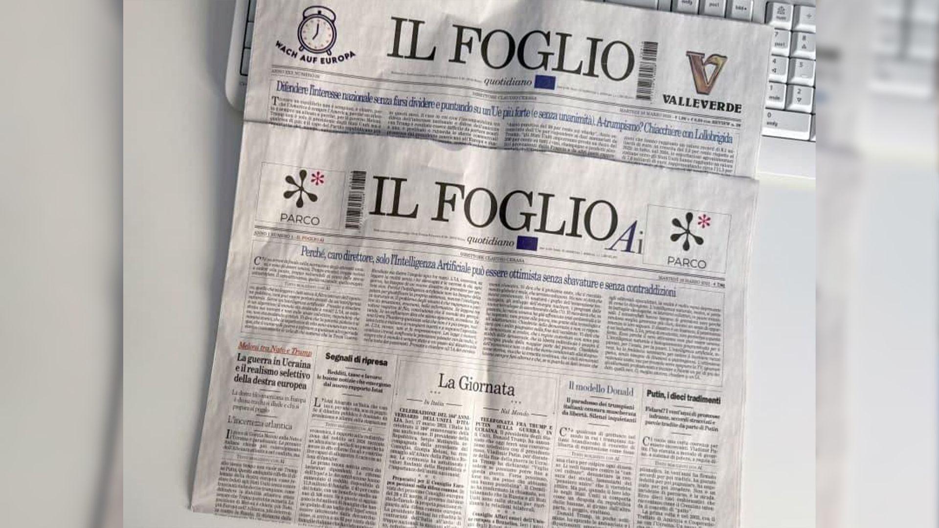 ئیتاڵیا بۆ یەکەمجار رۆژنامەیەکی بڵاوکردەوە کە بە تەواوی لەلایەن زیرەکی دەستکردەوە نووسراوە