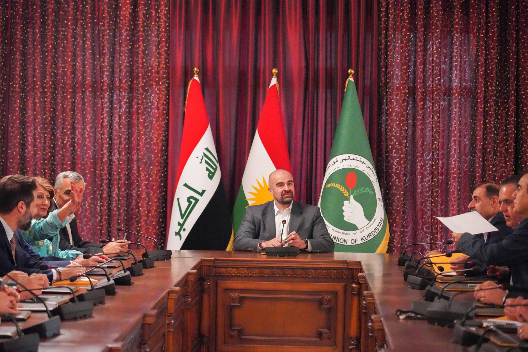 بە سەرپەرشتی سەرۆک بافڵ جەلال تاڵەبانی مەکتەبی سیاسی یەکێتی لە بەغداد کۆبووەوە