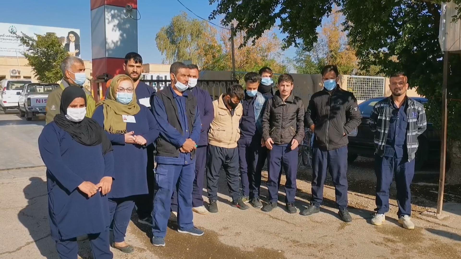 بەشێك لە كرێكارانی تەندروستی كفری بەهۆی پێنەدانی مووچەكانیانەوە مانیانگرتووە