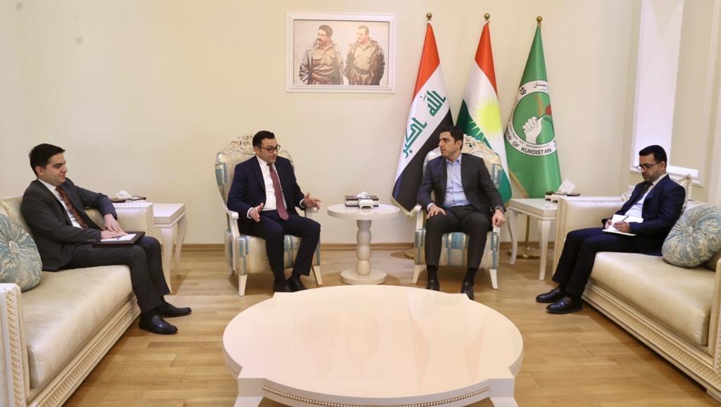 دەرباز کۆسرەت رەسول پێشوازی لە کونسوڵی تورکیا دەکات