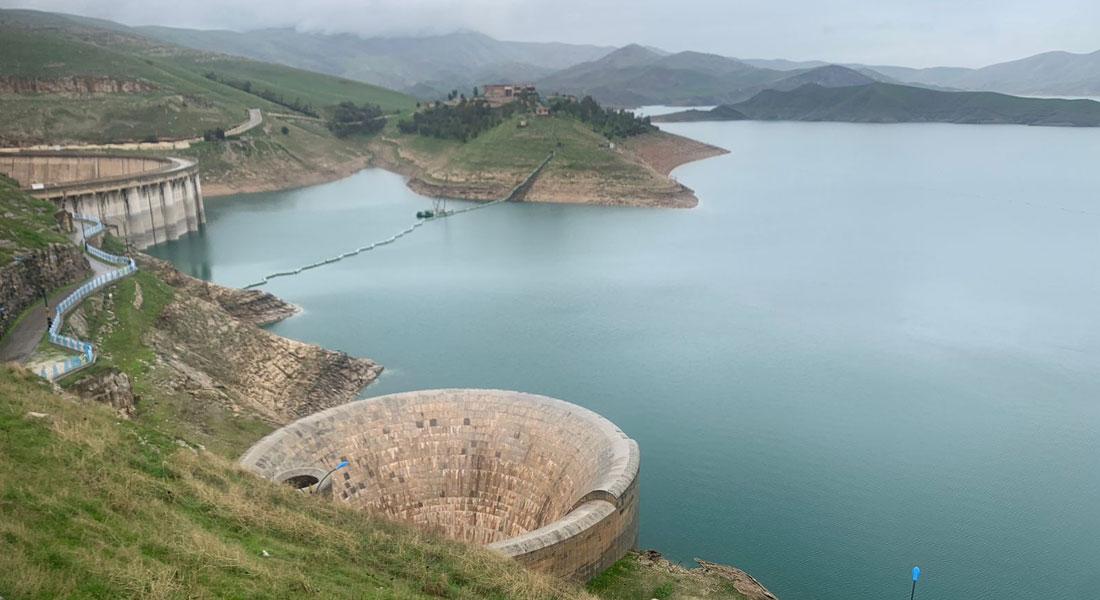 ئاستی ئاو لە بەنداوی دوکان زیاتر لە مەترێک بەرزبووەتەوە