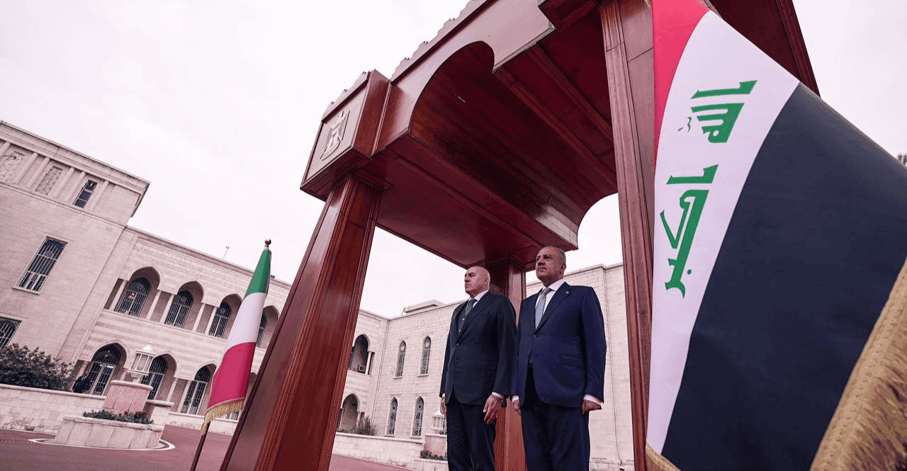 وزير الدفاع العراقي يستقبل نظيره الايطالي في بغداد
