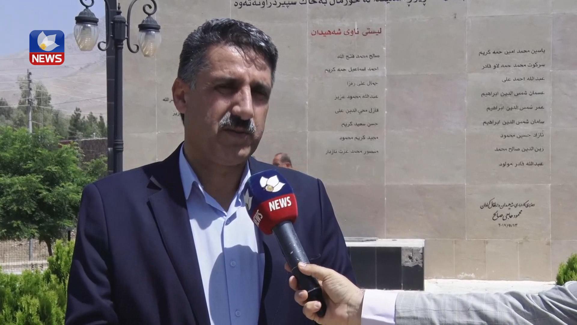 لە ناحیەی خورماڵ بیرەوەی شەهیدانی راپەرینی ساڵی 1987بەرز ڕاگیرا