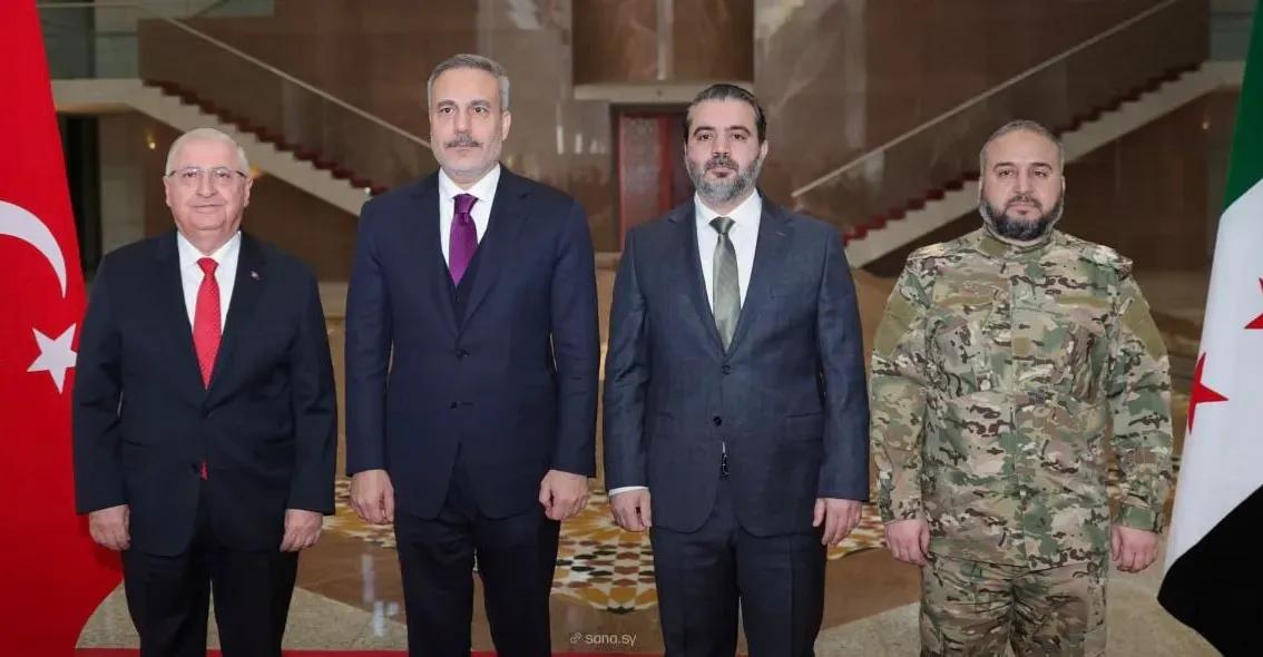 تأكيد سوري - تركي مشترك على تنفيذ اتفاق 10 آذار بدمج قسد