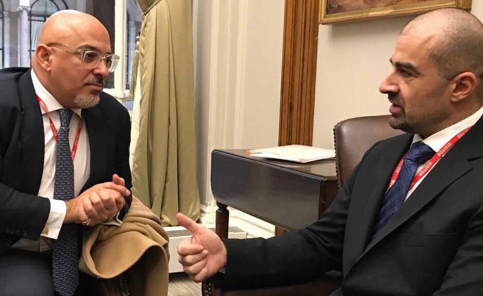 بافڵ تاڵەبانی پەیامێكی پیرۆزبایی ئاڕاستەی نەدیم زەهاوی دەكات 