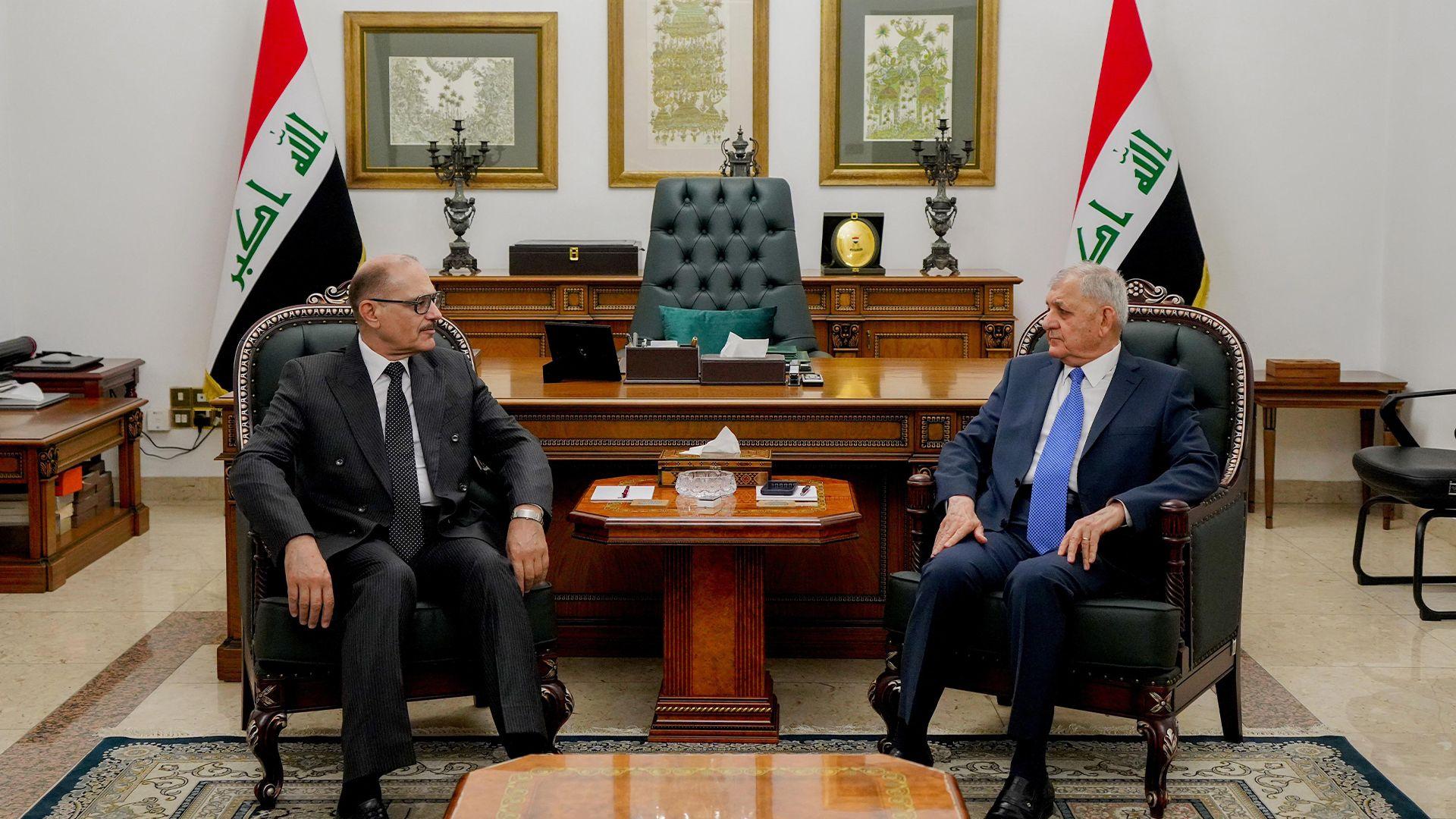 سەرۆک کۆماری عیراق و سەرۆکی دادگای فیدڕاڵی لەبارەی موچەی موچەخۆرانی هەرێمەوە کۆبوونەوە