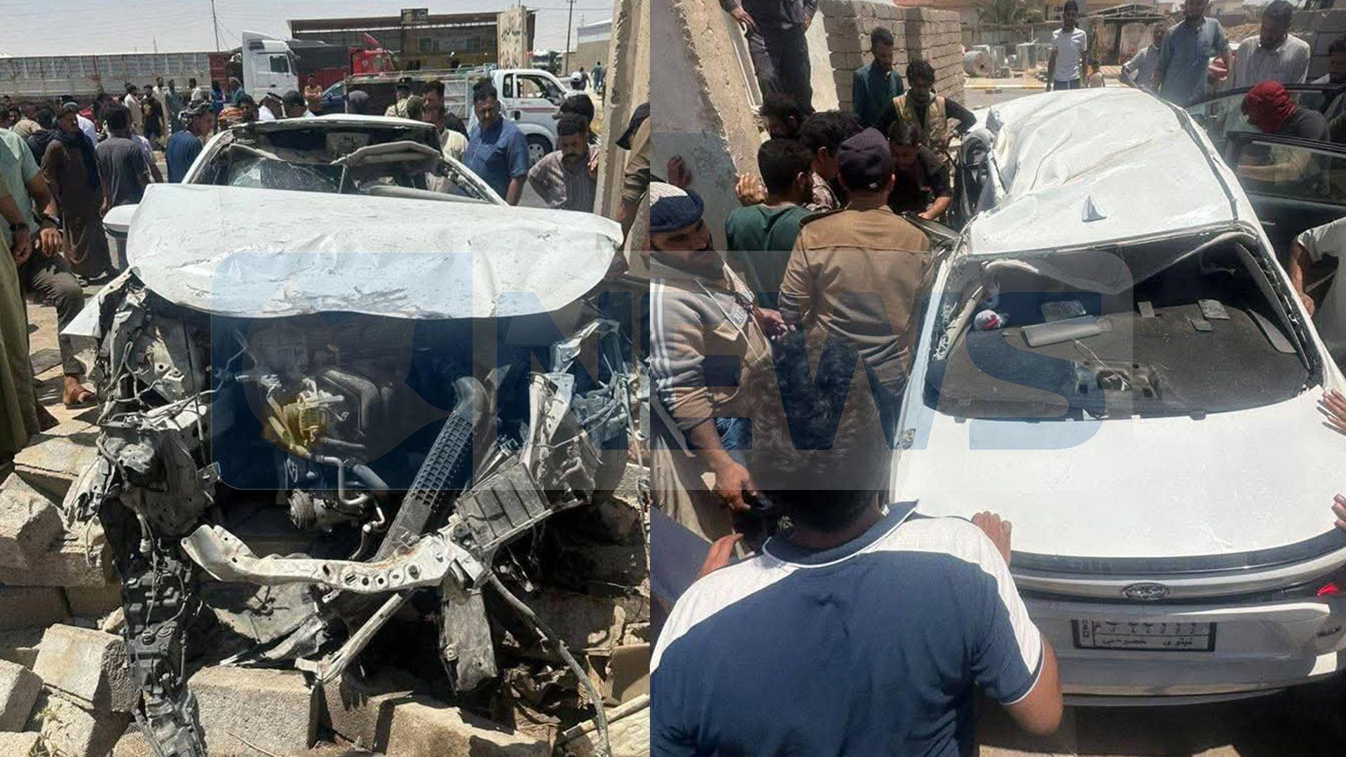 وێنە.. لە روداوێکی هاتوچۆدا لەسەر رێگای تکریت سێ کەس گیانیان لەدەستدا