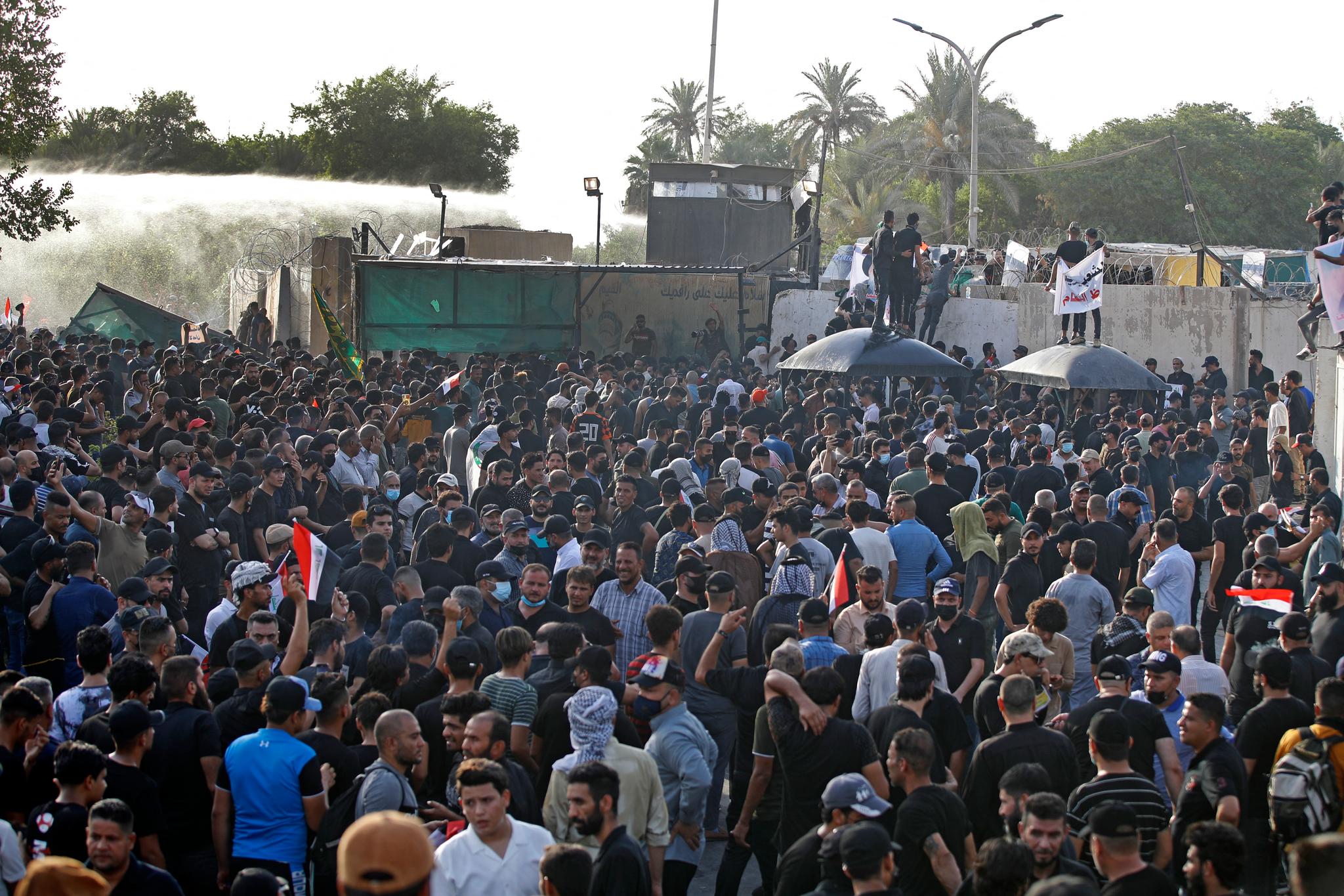 دواین زانیاری لەبارەی خۆپیشاندانەکان لە بەغداد