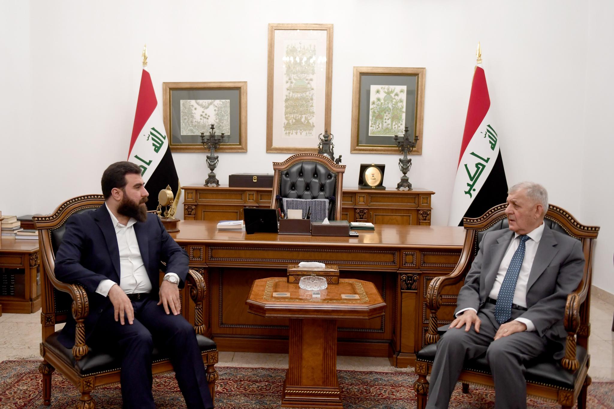 سەرۆك کۆمار پێشوازی لە ئەمینداری گشتیی بزوتنەوەی بابلیون دەکات