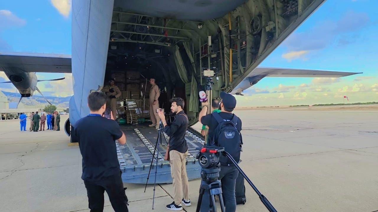 فڕۆکەیەکی ھاوکاری پزیشکی عیراق گەیشتە لوبنان