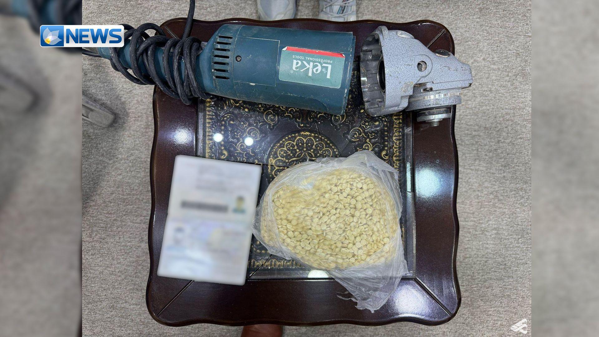 گەشتیارێك لە بەسرە بە نزیکەی پێنج هەزار حەبی هۆشبەرەوە دەستگیر كرا