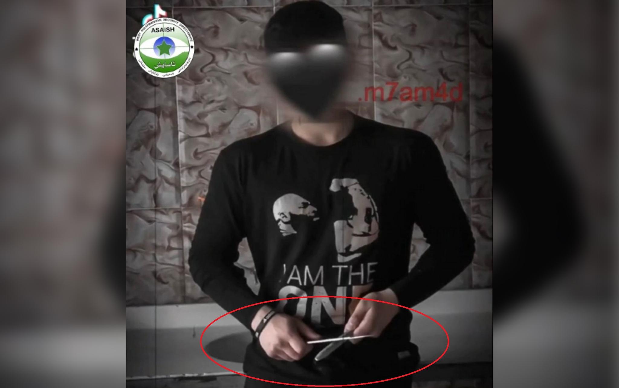 کەسێک دەستگیر کرا کە لە تیکتۆک ھەڕەشەی کوشتن و سەربڕینی بڵاوکردۆتەوە