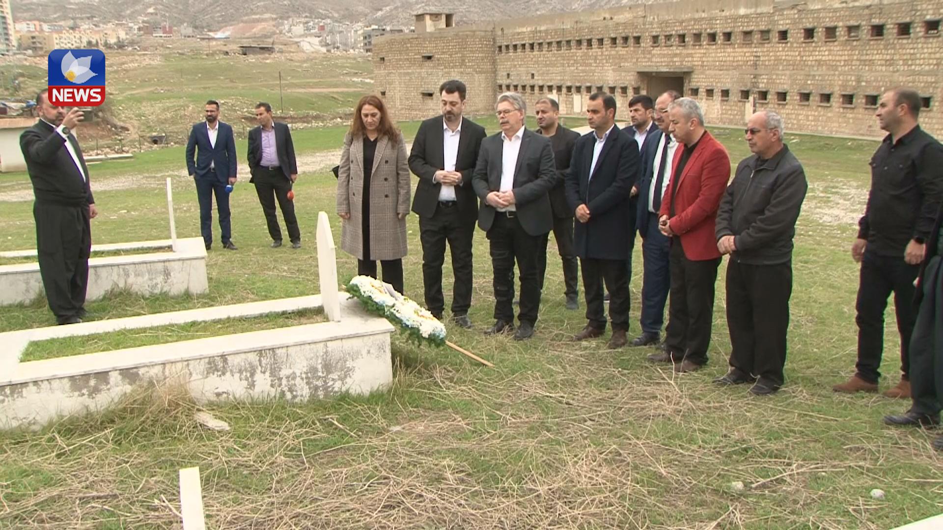 بەڕێوبەری دۆسیەی پەنابەران لە کەنیسەی بەرلین سەردانی شوێنی ئەنفالکراوانی دھۆکی کرد