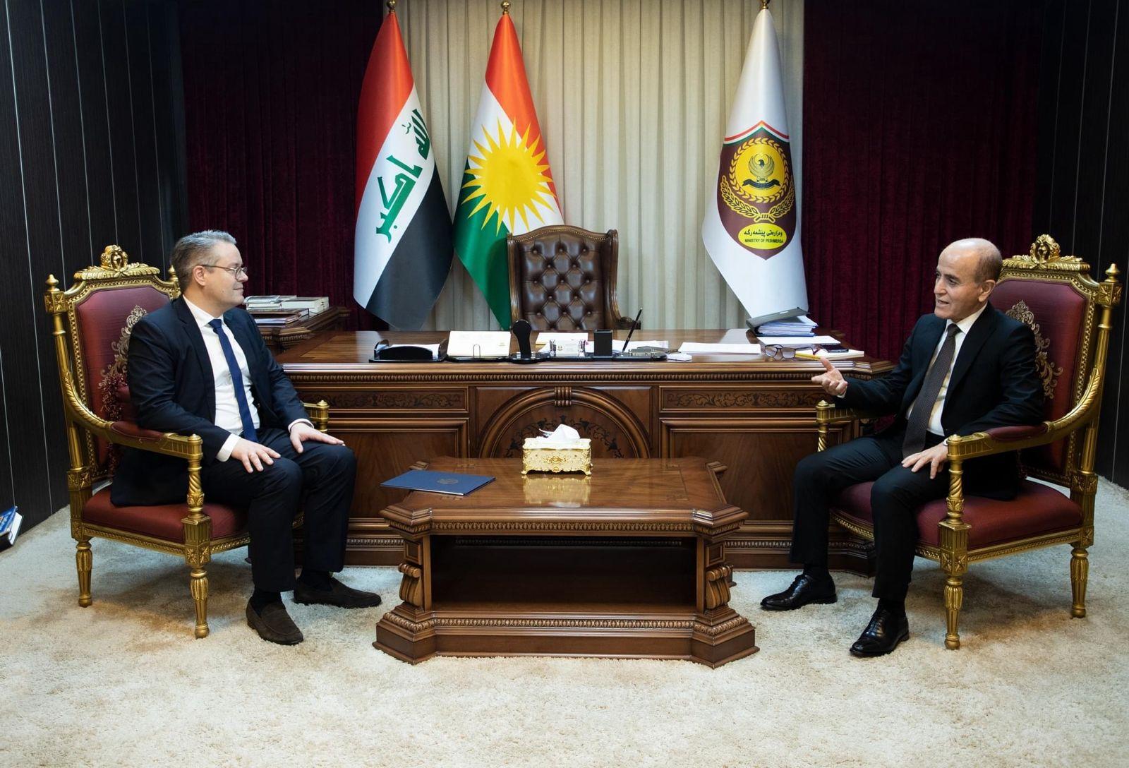 شۆڕش ئیسماعیل پێشوازی لە وەزیری دەوڵەتی ئەڵمانیا بۆ کاروباری دەرەوە کرد