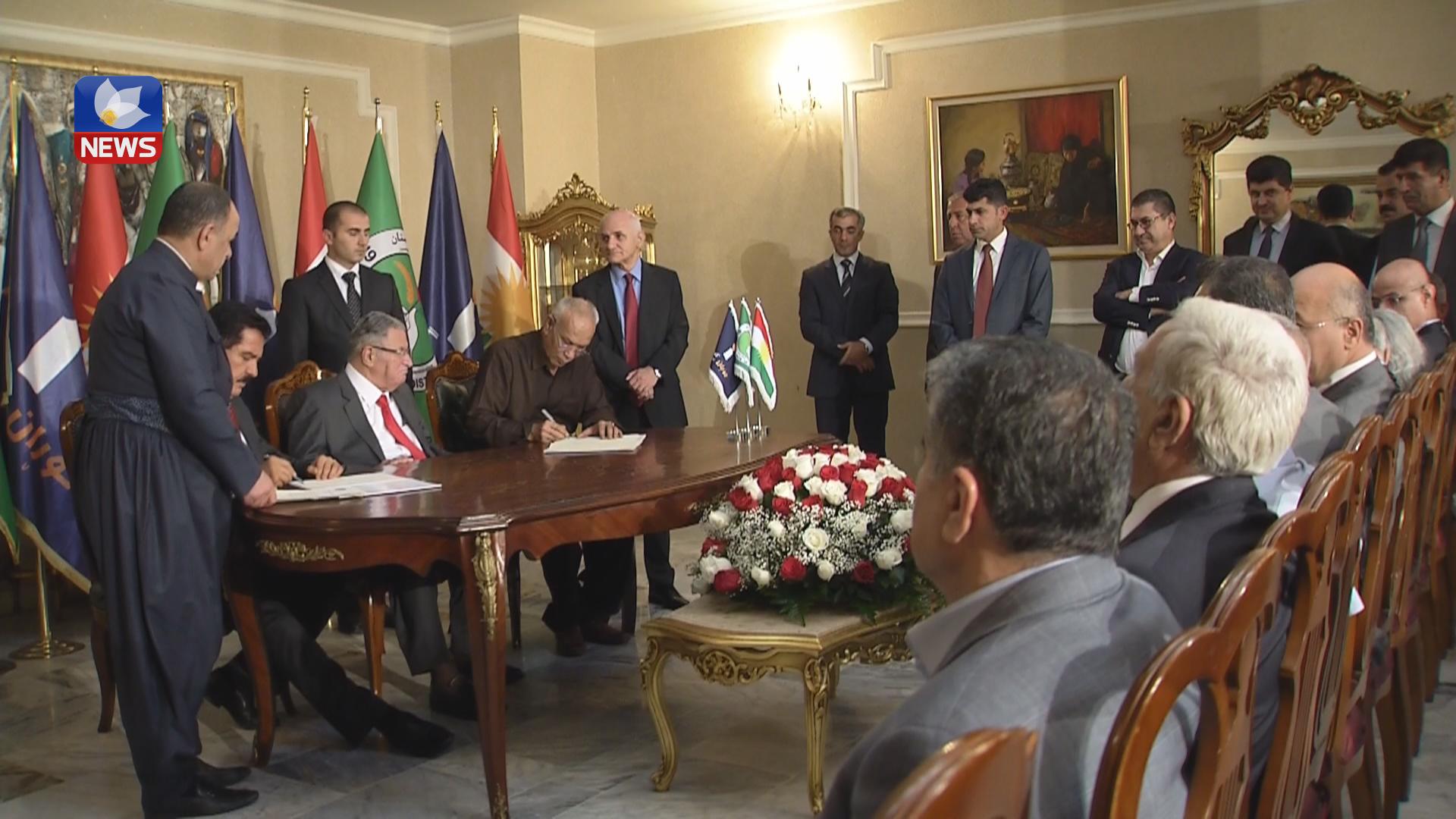 یەکێتی و گۆڕان ھاوپەیمانیی کوردستانیان پێکھێناوە