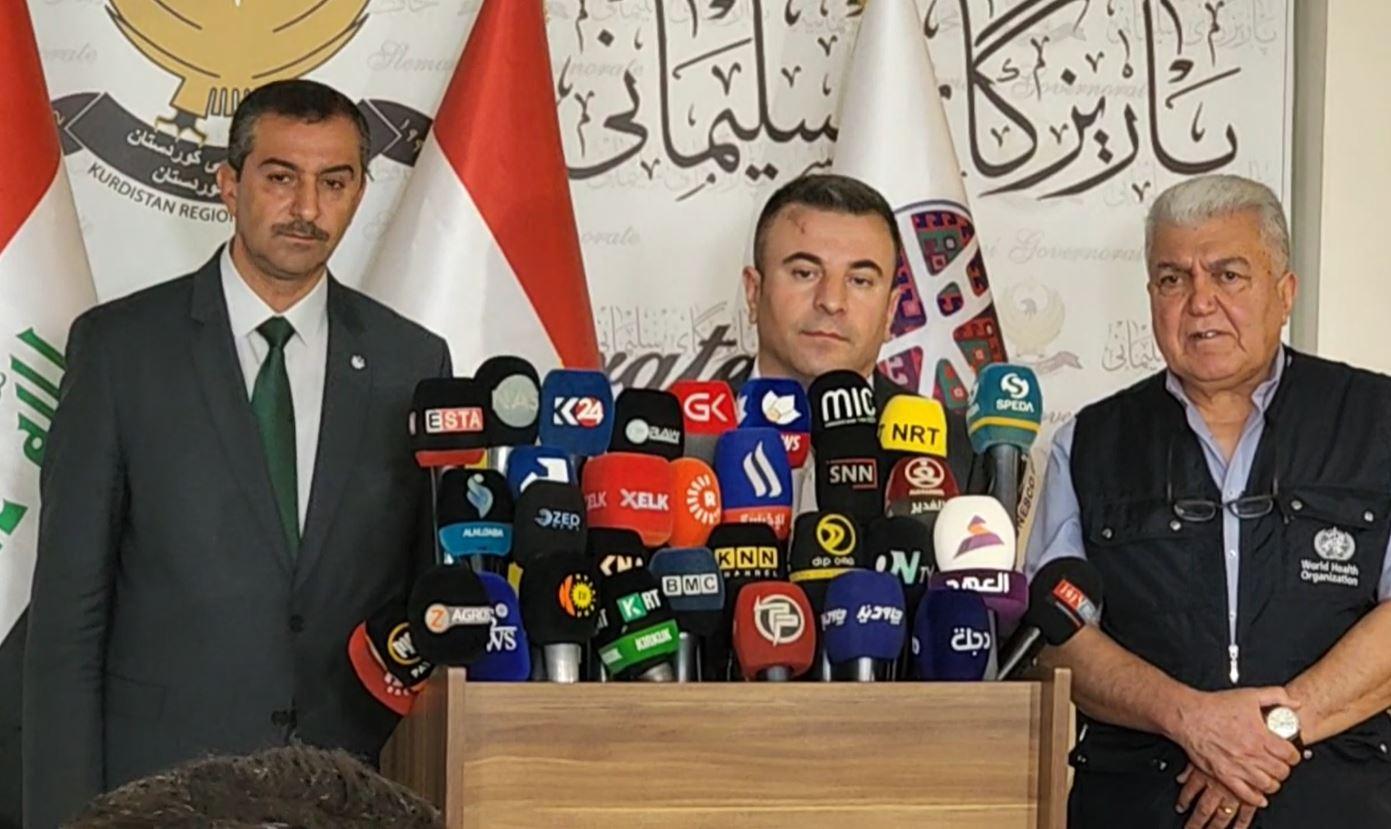 تەندروستی سلێمانی: بەپێی ئەو پشکنینانەی لە سلێمانی کراوە ٥٦ حاڵەتی کۆلێرا تۆمارکراوە