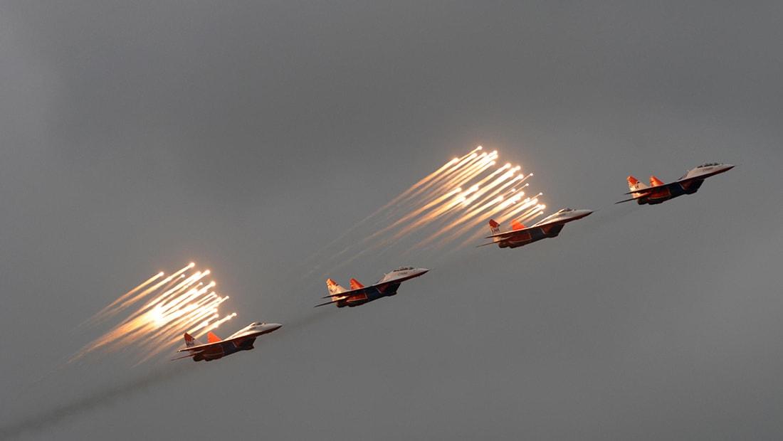 بەھۆی بۆردوومانێکی ڕوسیا لە ئیدلب ٤٥ تیرۆریستی بەرەی نوسرە کوژران