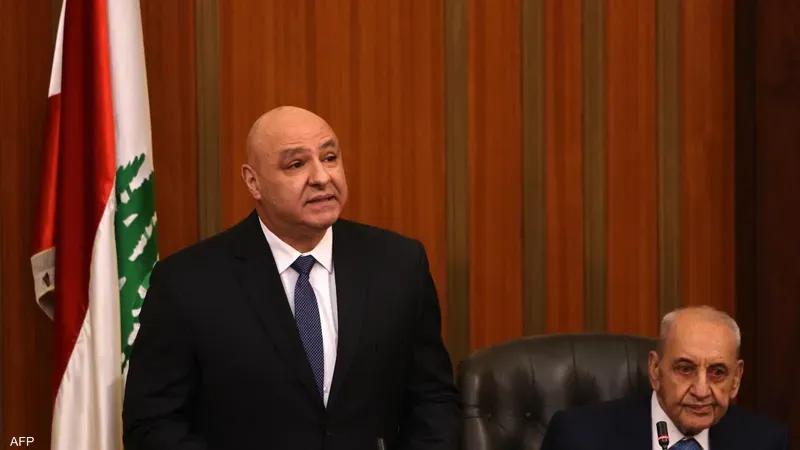 الرئيس اللبناني يطالب رعاة وقف اطلاق النار بإلزام اسرائيل على الانسحاب في 18 شباط 