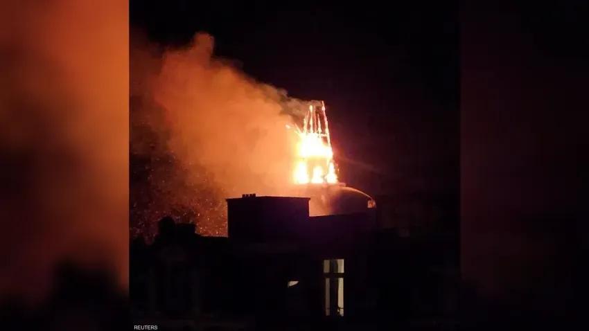 حريق يدمر كنيسة عمرها 150 عاما في هولندا