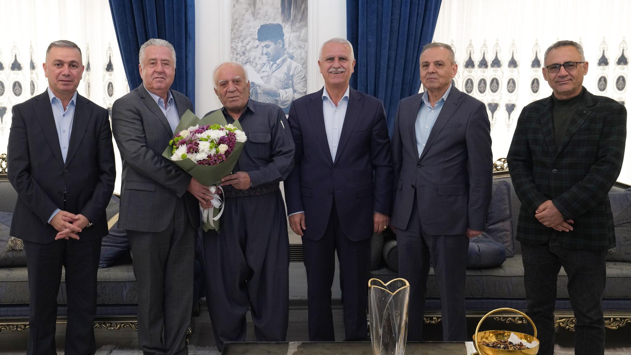 مەکتەبی سکرتارییەتی سەرۆک مام جەلال لە شاری سلێمانی سەردانی جەمیل هەورامی یانکرد