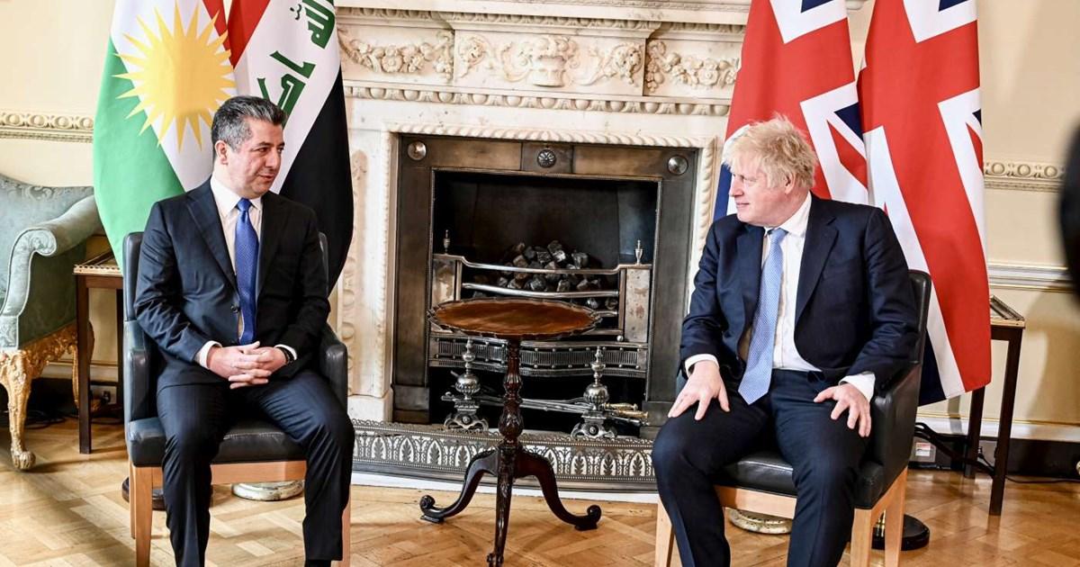Kurdistan region PM meets British PM in London