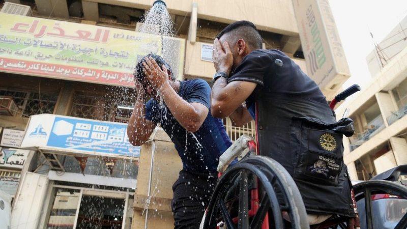 لە چوار پارێزگای عێراق پلەی گەرما دەگاتە نیوە کوڵان