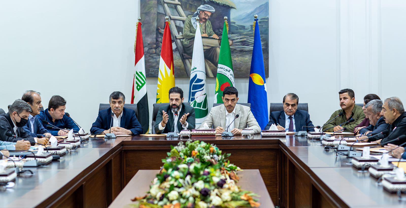 قوباد تاڵەبانی لەگەڵ بازنەکانی ھەڵبژاردنی ھاوپەیمانی کوردستان لە ھەولێر