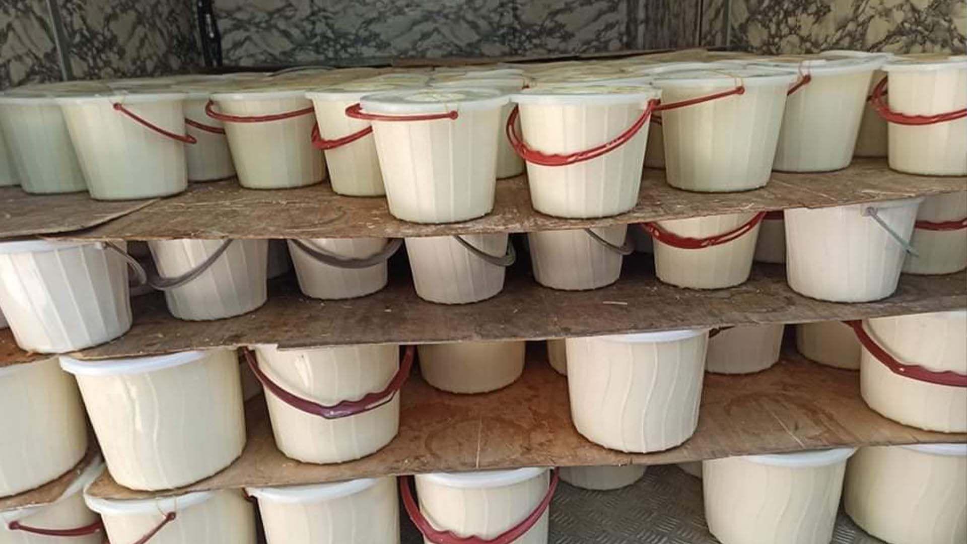 قائیمقامییەتی سلێمانی: دەستمان بەسەر 324 کیلۆگرام ماستی بەسەرچوودا گرت