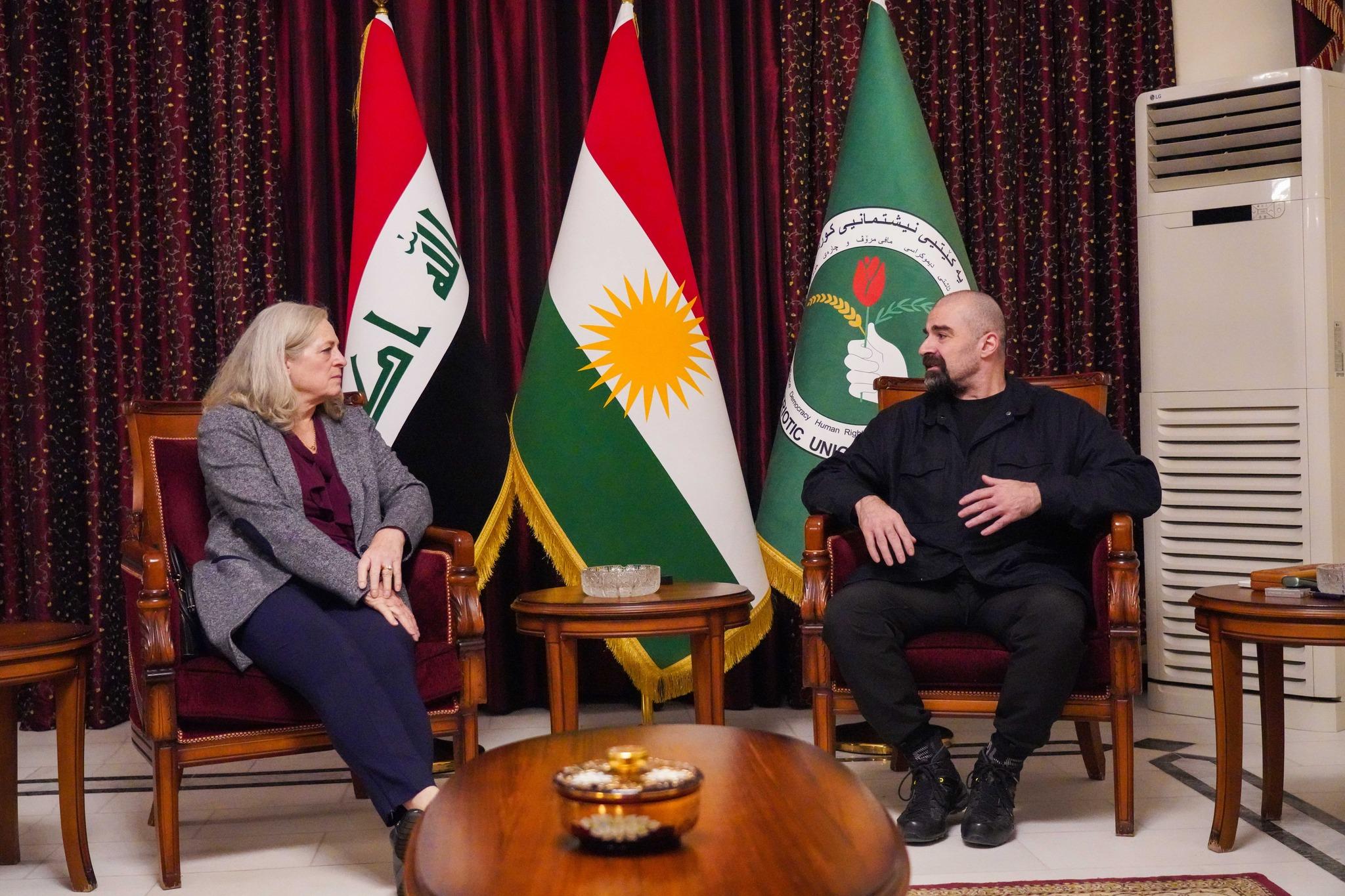  سەرۆک بافڵ جەلال تاڵەبانی و باڵیۆزی ئەمریکا لە عێراق لە بەغداد کۆبوونەوە