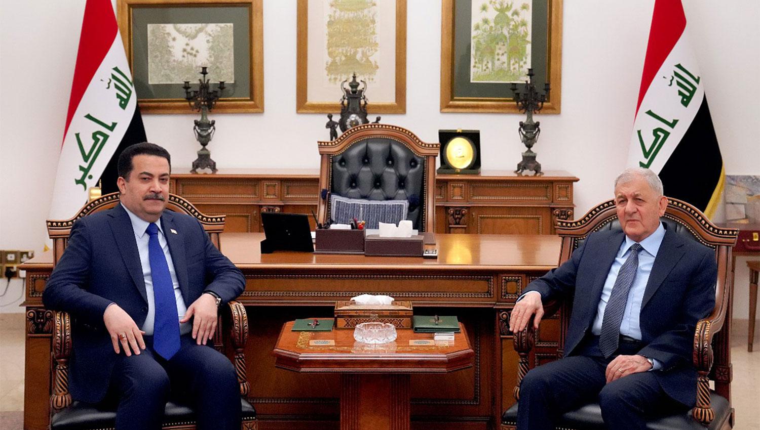 سەرۆککۆمار و سەرۆکوەزیرانی عێراق: پێویستە پرسی موچەی فەرمانبەرانی ھەرێم یەکلابکرێتەوە