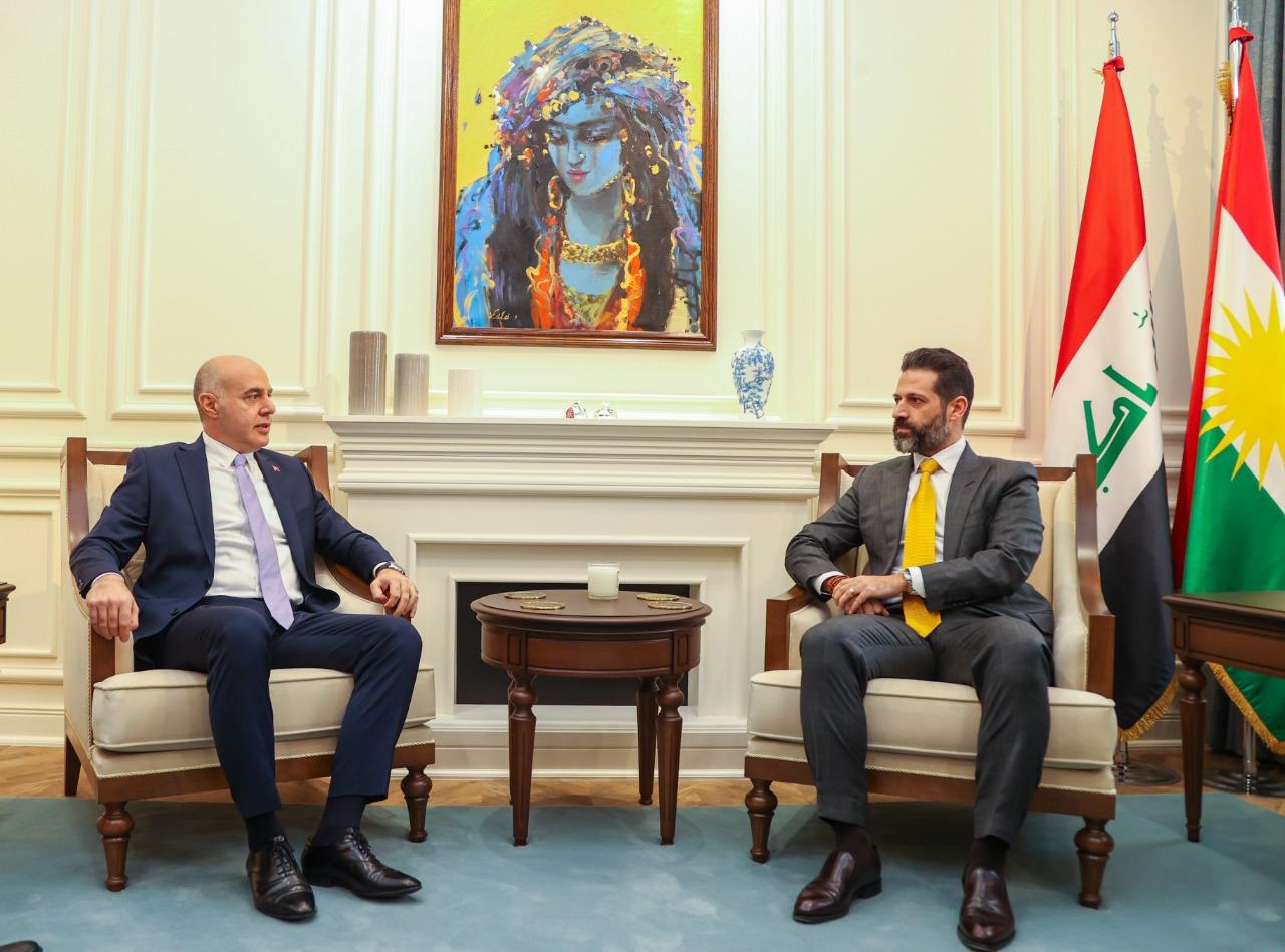 قوباد تاڵەبانی و باڵیۆزی تورکیا لەعێراق کۆبوونەوە