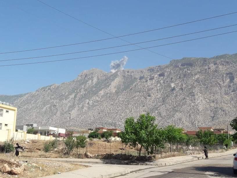 ناوچە شاخاوییەکانی شیلادزێ و چەند ناوچەیەکی سنوری برادۆست بۆردومان کران