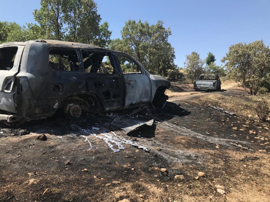 فڕۆکە جەنگییەکانی تورکیا دوو ئۆتۆمبێل لە سنوری دھۆک بۆردومان دەکەن 