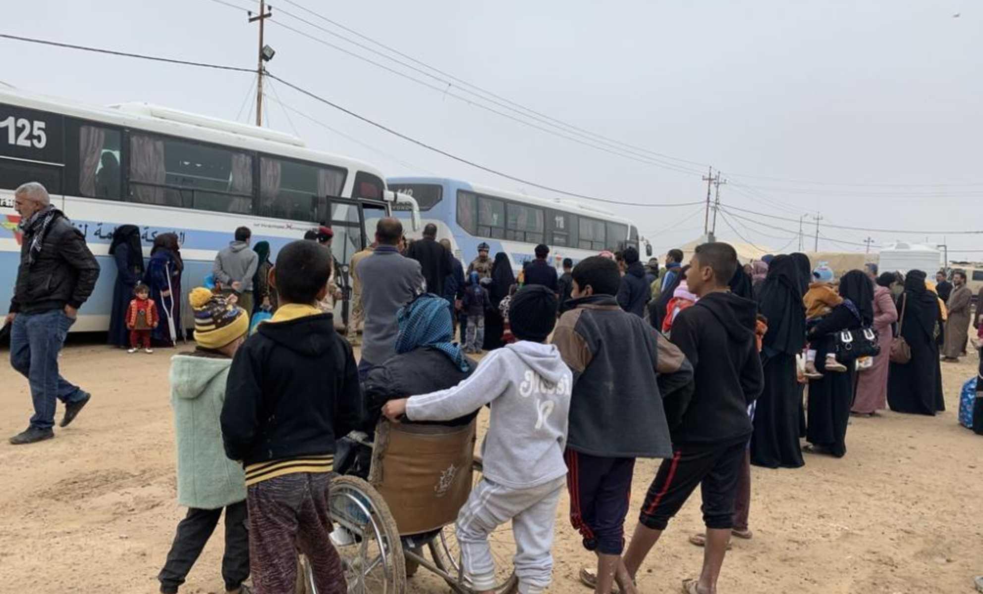 سبەینێ عێراق ١٥٠ خێزانی دیکە لە کەمپی ھۆڵ وەردەگرێتەوە 