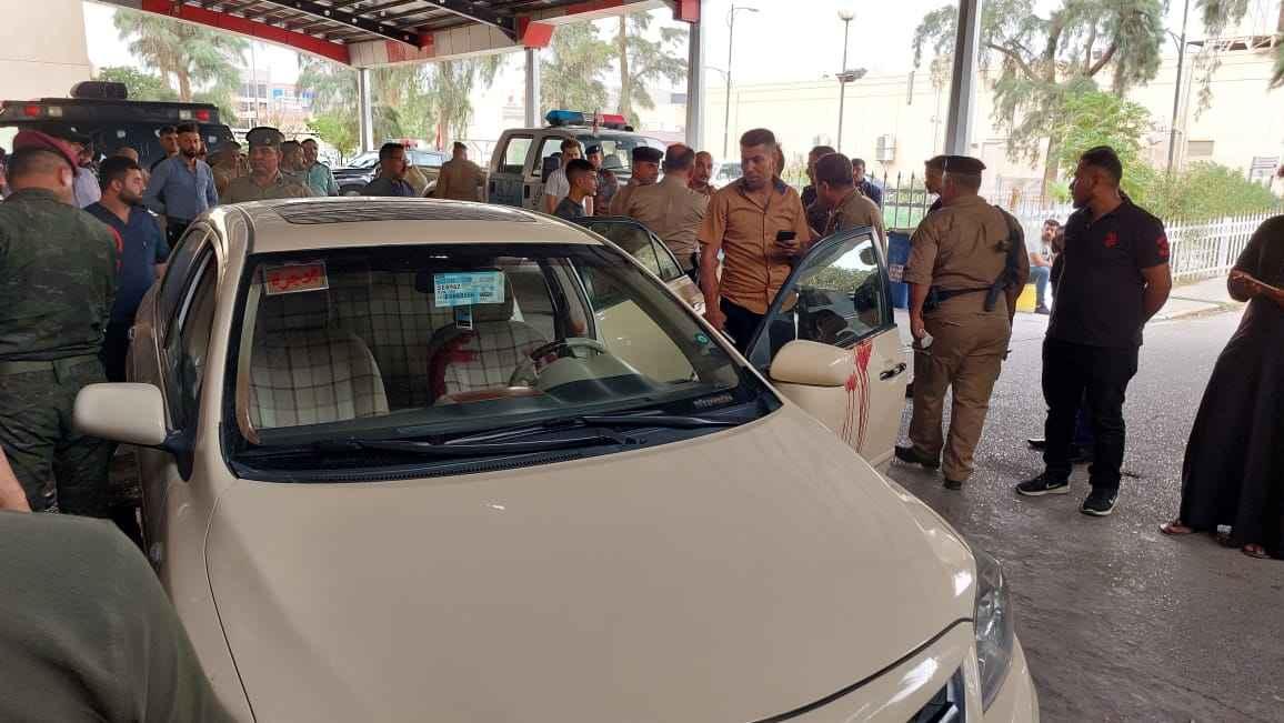 کەسێک لە بەردەم نەخۆشخانەی ئازادی کەرکوک کوژرا